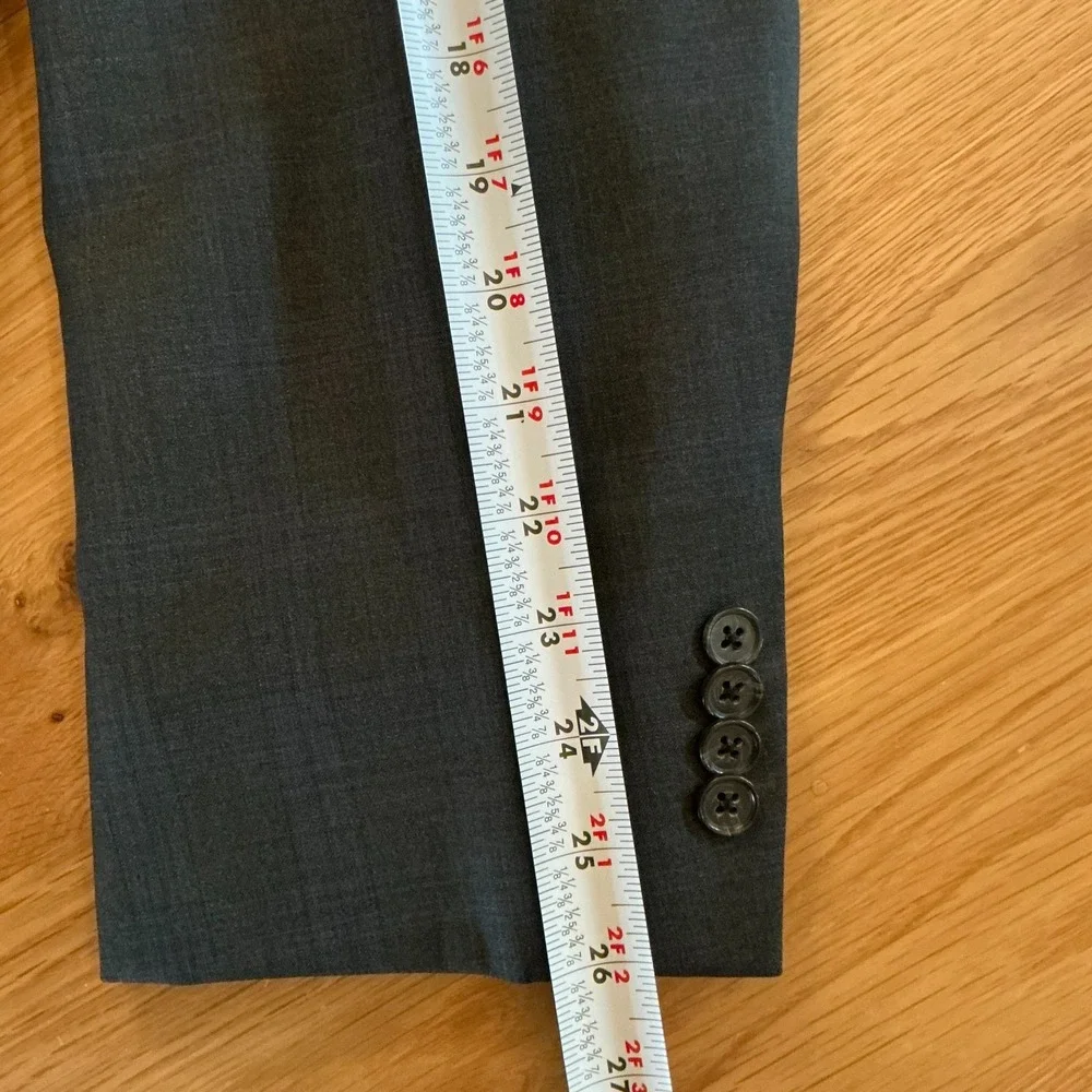 Cremieux Loro Piana 48R Navy Windowpane‎ Wool Blazer Denver CT Made Canada